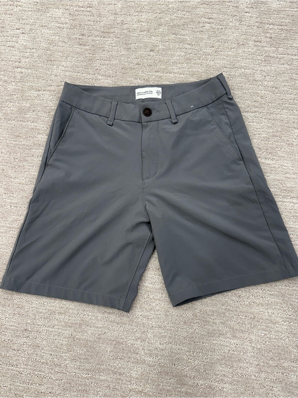 Boy’s Gray Performance Shorts - Classic Fit